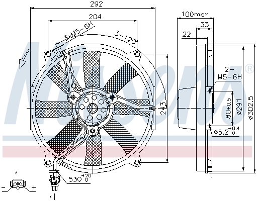 Fan, engine cooling 85702