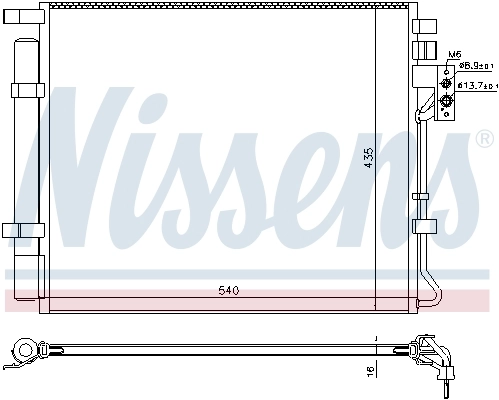 NISSENS 940594 Condenser, air conditioning