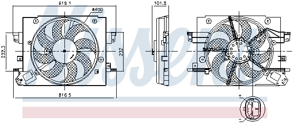 NISSENS 850064 Fan, engine cooling