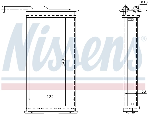 NISSENS 71761 Heat Exchanger, interior heating