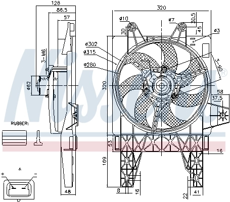 Fan, engine cooling 85140