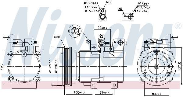 Compressor, air conditioning ** FIRST FIT ** 89238