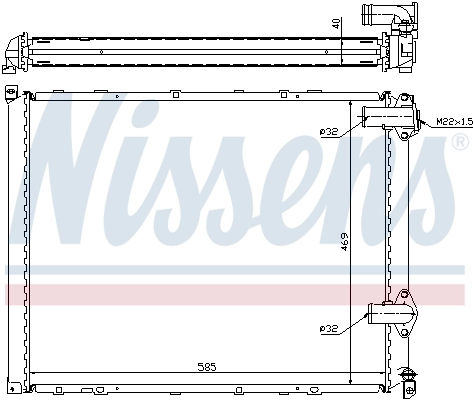 NISSENS 63942A Radiator, engine cooling