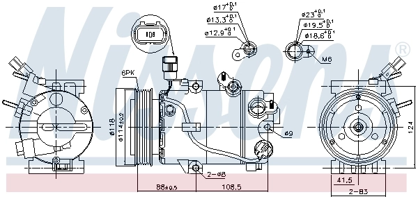 NISSENS 890564 Compressor, air conditioning