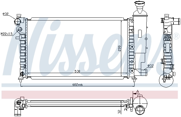 NISSENS 61347 Radiator, engine cooling