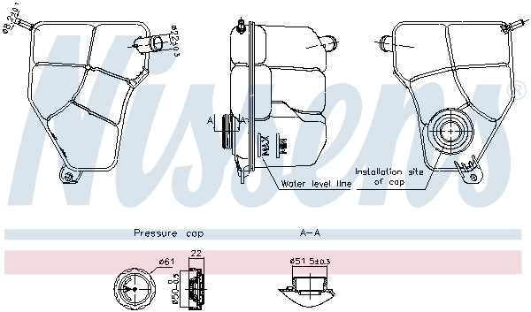 Expansion Tank, coolant 996217