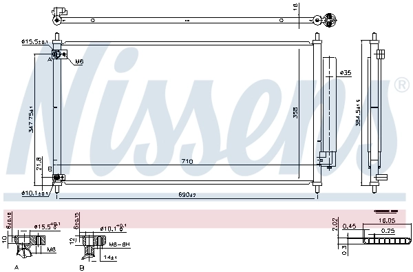 NISSENS 940466 Condenser, air conditioning