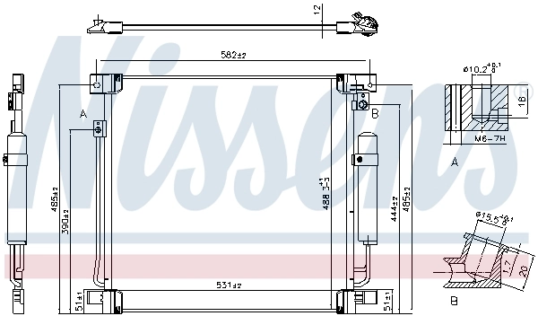 NISSENS 941078 Condenser, air conditioning
