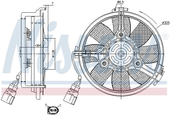 Fan, engine cooling 85742