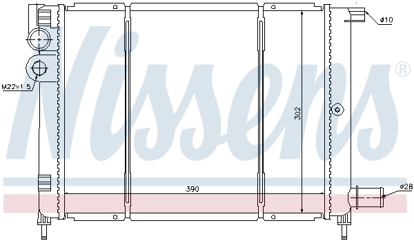 NISSENS 61397 Radiator, engine cooling