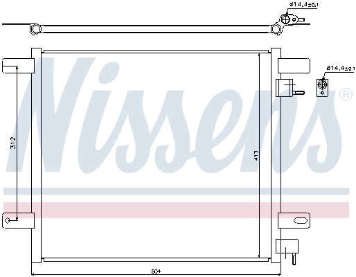 NISSENS 940060 Condenser, air conditioning