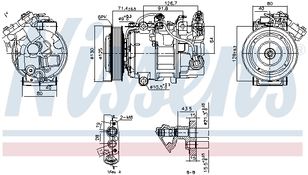 Compressor, air conditioning ** FIRST FIT ** 890763