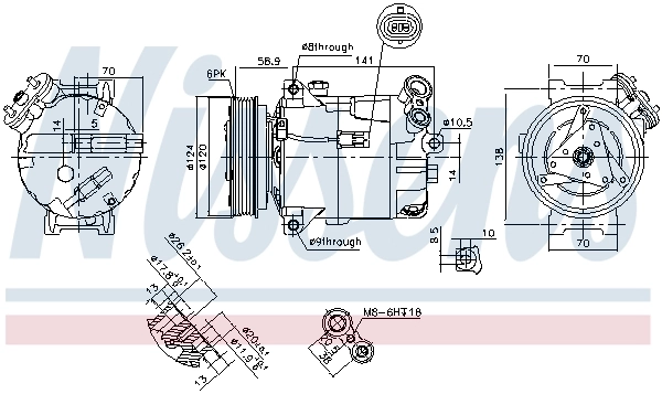 Compressor, air conditioning ** FIRST FIT ** 89343