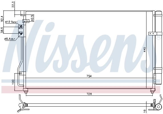 NISSENS 940630 Condenser, air conditioning