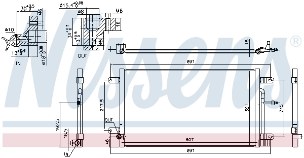 NISSENS 940694 Condenser, air conditioning
