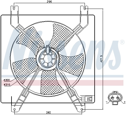 Fan, engine cooling 85355