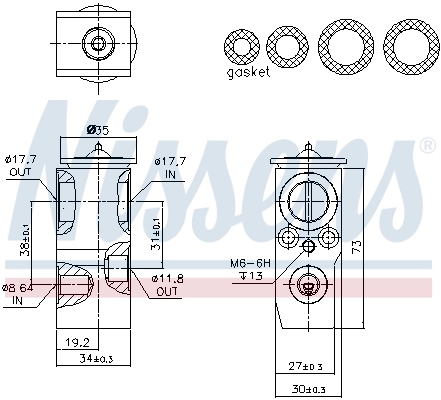 Expansion Valve, air conditioning ** FIRST FIT ** 999391