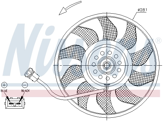 Fan, engine cooling 85618