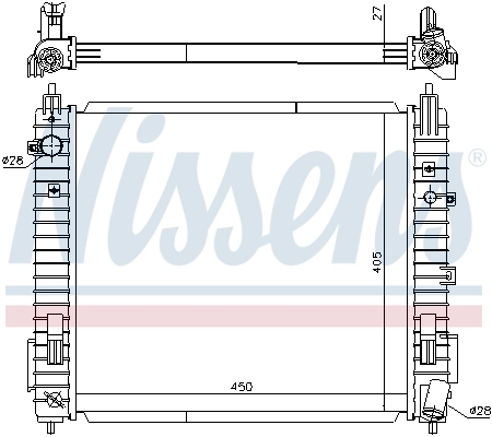 NISSENS 606139 Radiator, engine cooling