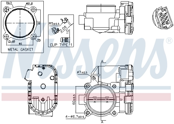 Badan throttle ** FIRST FIT ** 955010