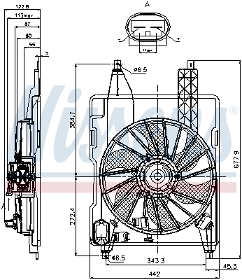 Fan, engine cooling 85706