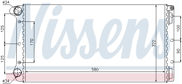 NISSENS 61692 Radiator, engine cooling