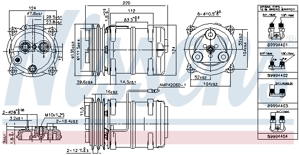 NISSENS 899944 Compressor, air conditioning