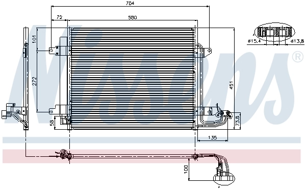 Condenser, air conditioning ** FIRST FIT ** 94690