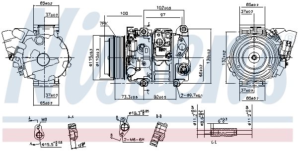Compressor, air conditioning ** FIRST FIT ** 890143