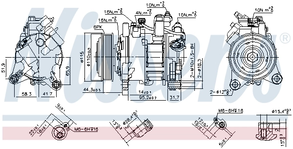 Compressor, air conditioning ** FIRST FIT ** 890397
