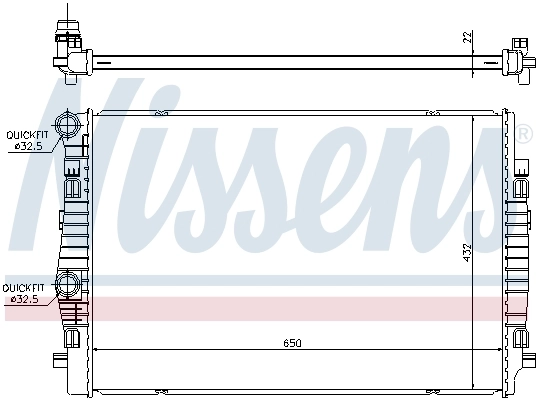 Radiator, pendingin mesin 65304