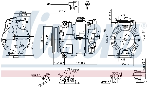 Compressor, air conditioning ** FIRST FIT ** 890306