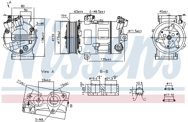 Compressor, air conditioning ** FIRST FIT ** 890947