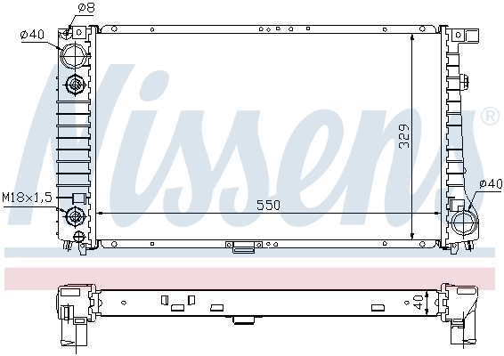 NISSENS 60642A Radiator, engine cooling