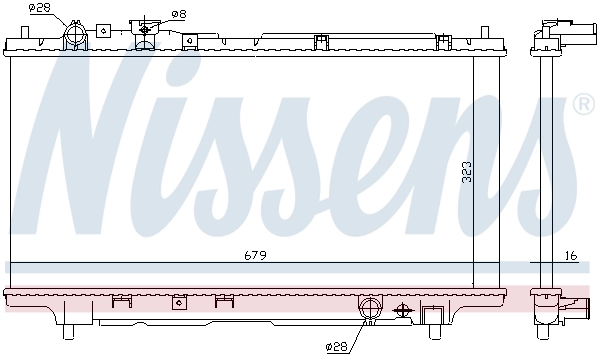 NISSENS 62383A Radiator, engine cooling