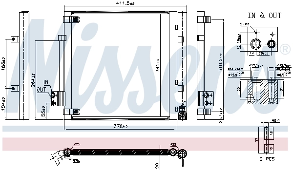 NISSENS 940679 Condenser, air conditioning