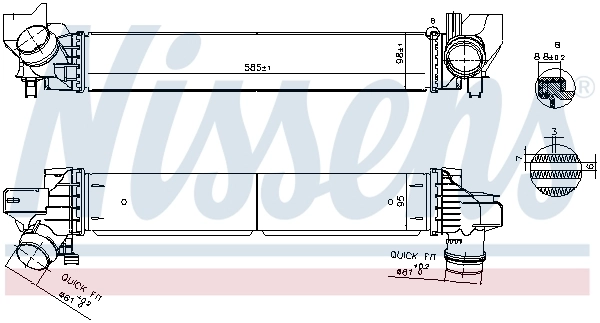 NISSENS 961269 Charge Air Cooler