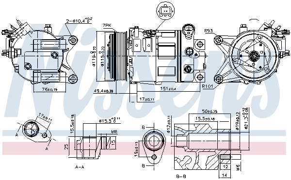 NISSENS 890226 Compressor, air conditioning