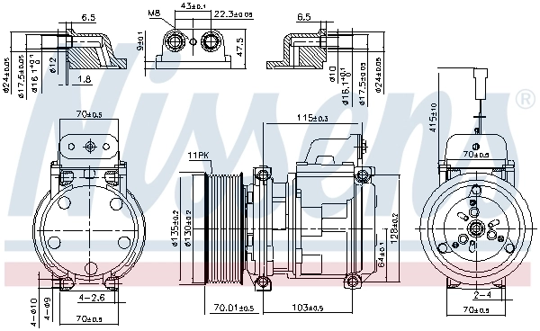 Compressor, air conditioning ** FIRST FIT ** 890331
