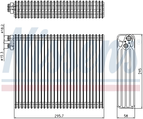 NISSENS 92299 Evaporator, air conditioning