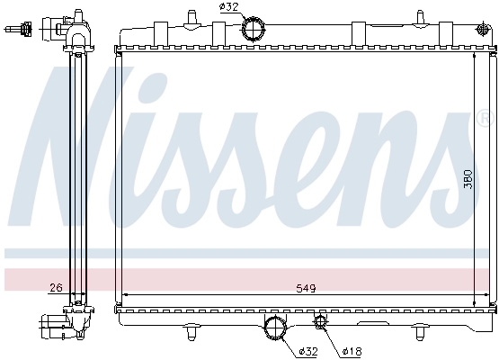NISSENS 63689A Radiator, engine cooling
