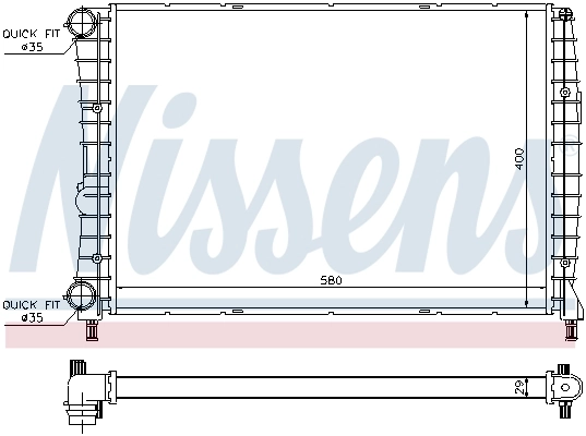 NISSENS 60060 Radiator, engine cooling