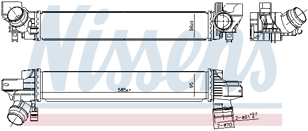NISSENS 961233 Charge Air Cooler