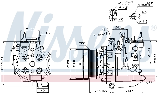Compressor, air conditioning ** FIRST FIT ** 89247