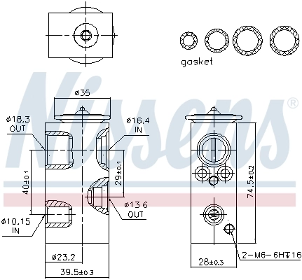 Expansion Valve, air conditioning ** FIRST FIT ** 999351
