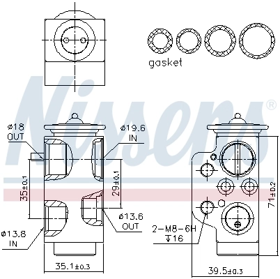 Expansion Valve, air conditioning ** FIRST FIT ** 999319