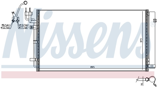 NISSENS 941121 Condenser, air conditioning