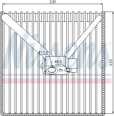 NISSENS 92250 Evaporator, air conditioning