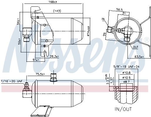 NISSENS 95104 Dryer, air conditioning