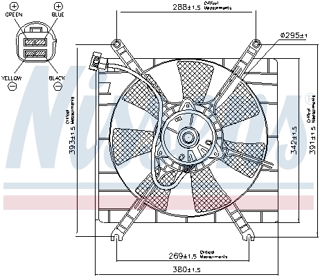 Fan, engine cooling 85414